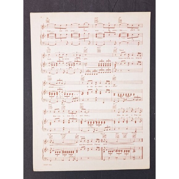 Vintage Donny Osmond Puppy Love 1972 Sheet Music Paul Anka Bubblegum Pop Family - Picture 3 of 5